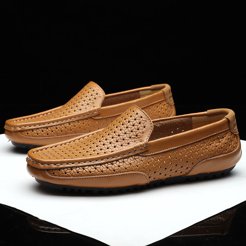 Vellorio Men's Breathable Leather Loafers