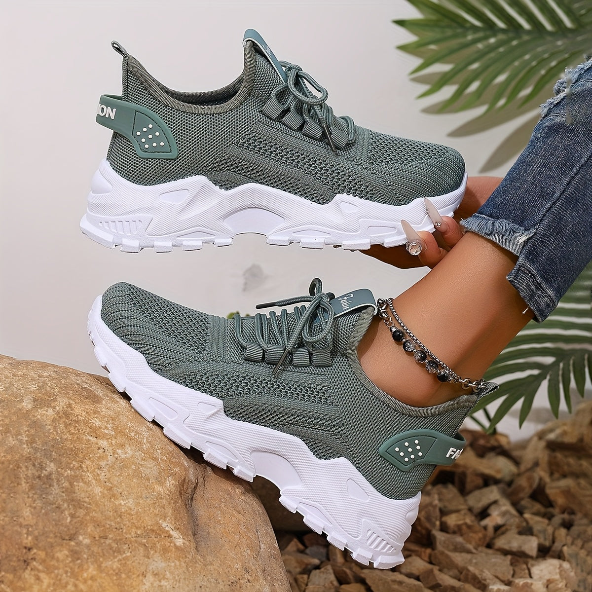 VividStride™ Luxe Knit Power Sneakers