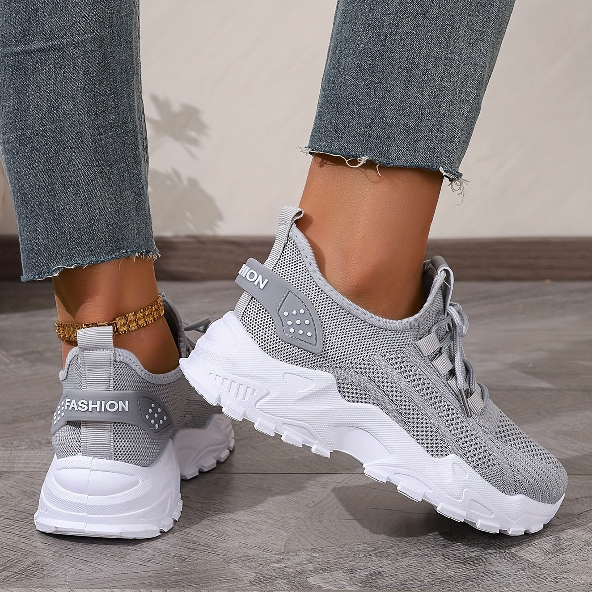 VividStride™ Luxe Knit Power Sneakers