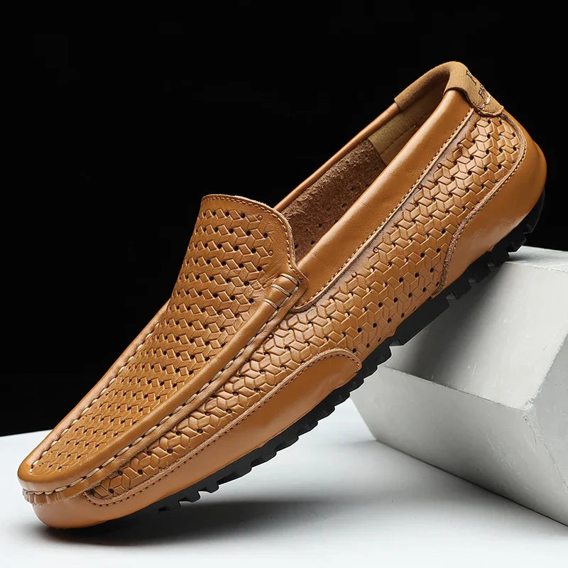 Vellorio Men's Breathable Leather Loafers