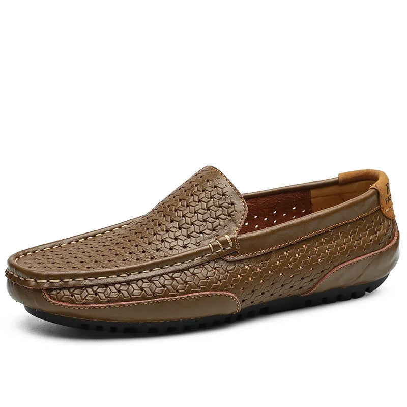 Vellorio Men's Breathable Leather Loafers