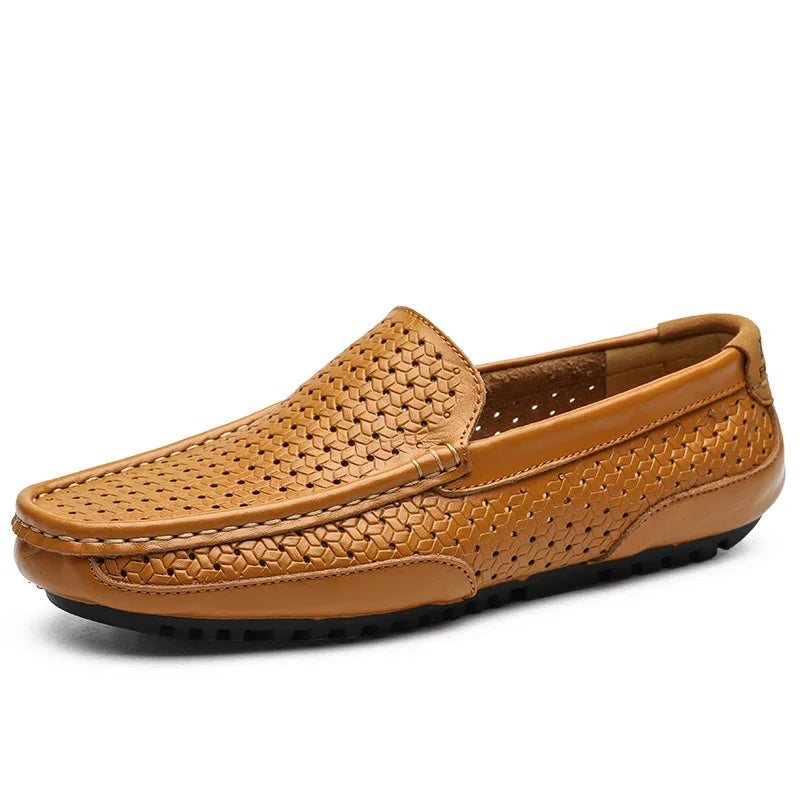 Vellorio Men's Breathable Leather Loafers