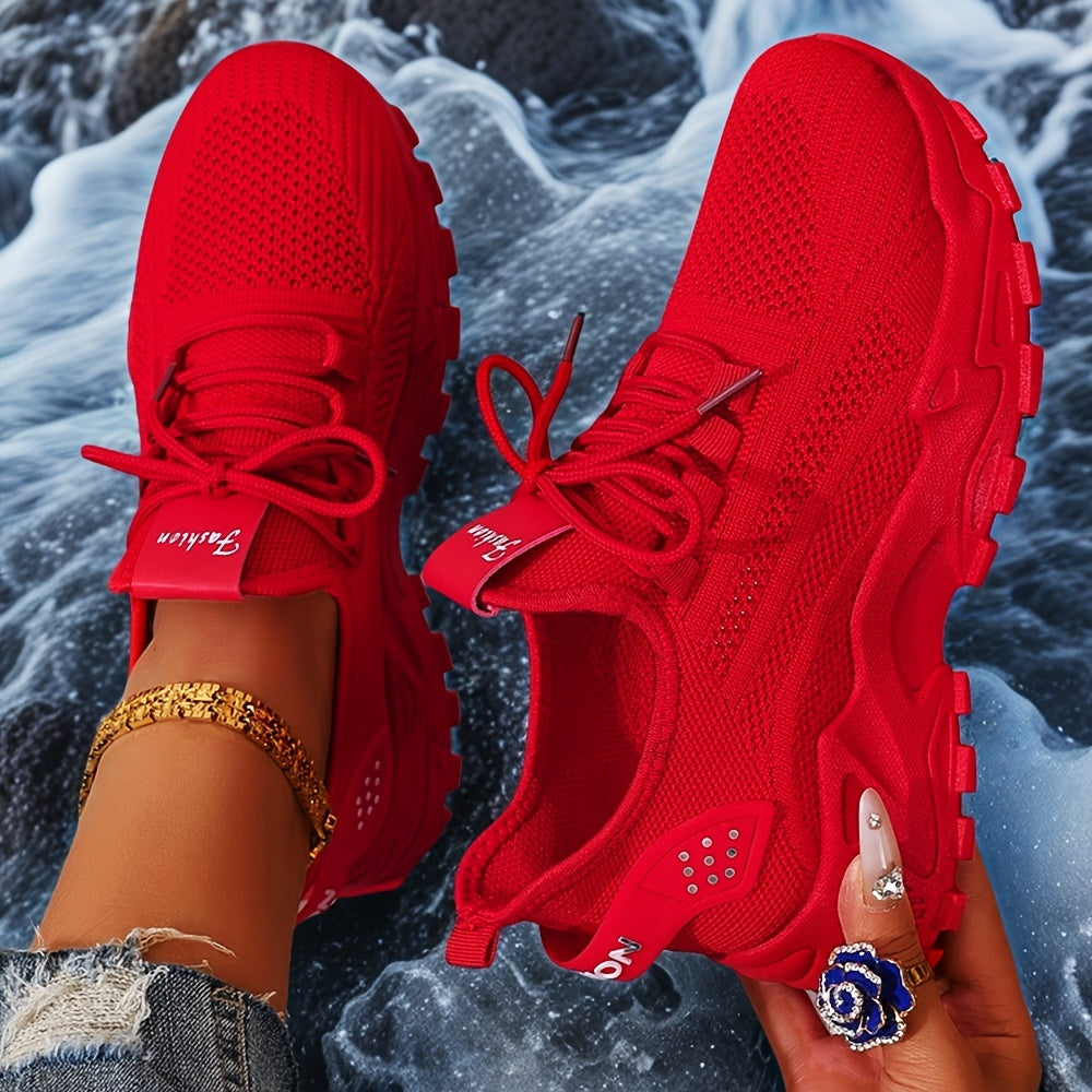 VividStride™ Luxe Knit Power Sneakers