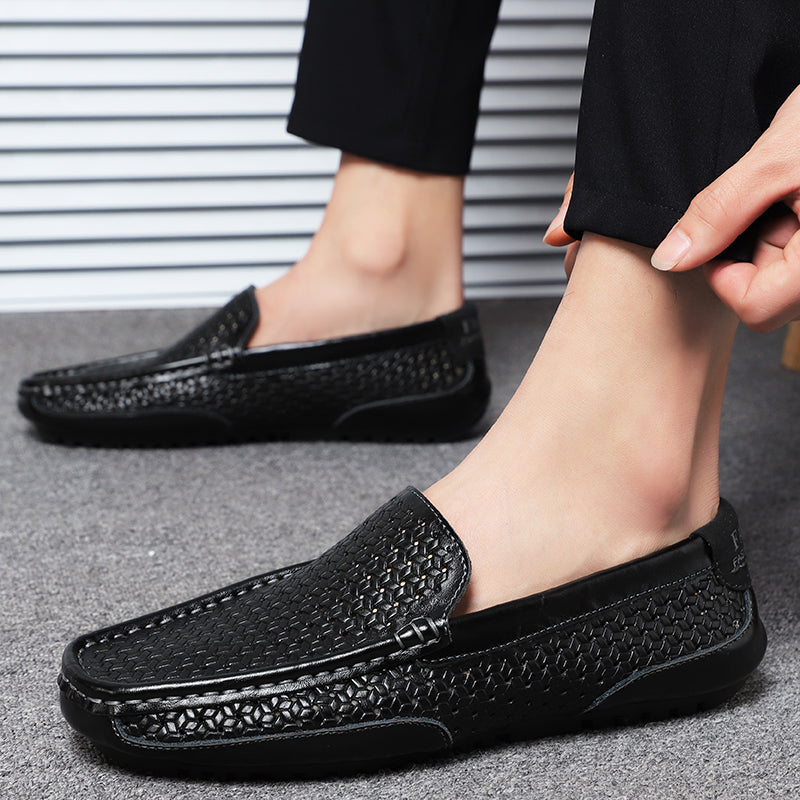 Vellorio Men's Breathable Leather Loafers