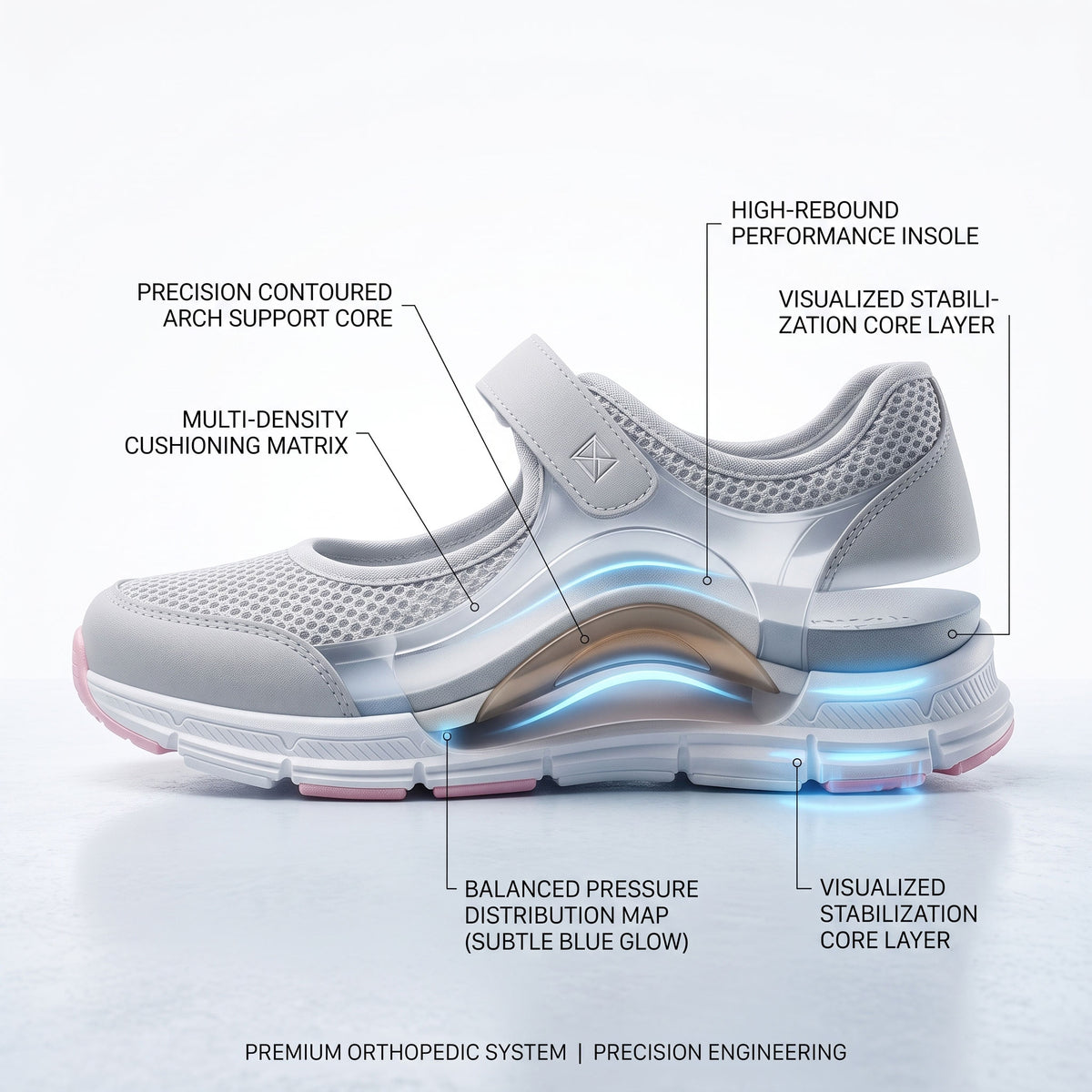 AeroStep - Orthopedic Breathable Active Mary Jane